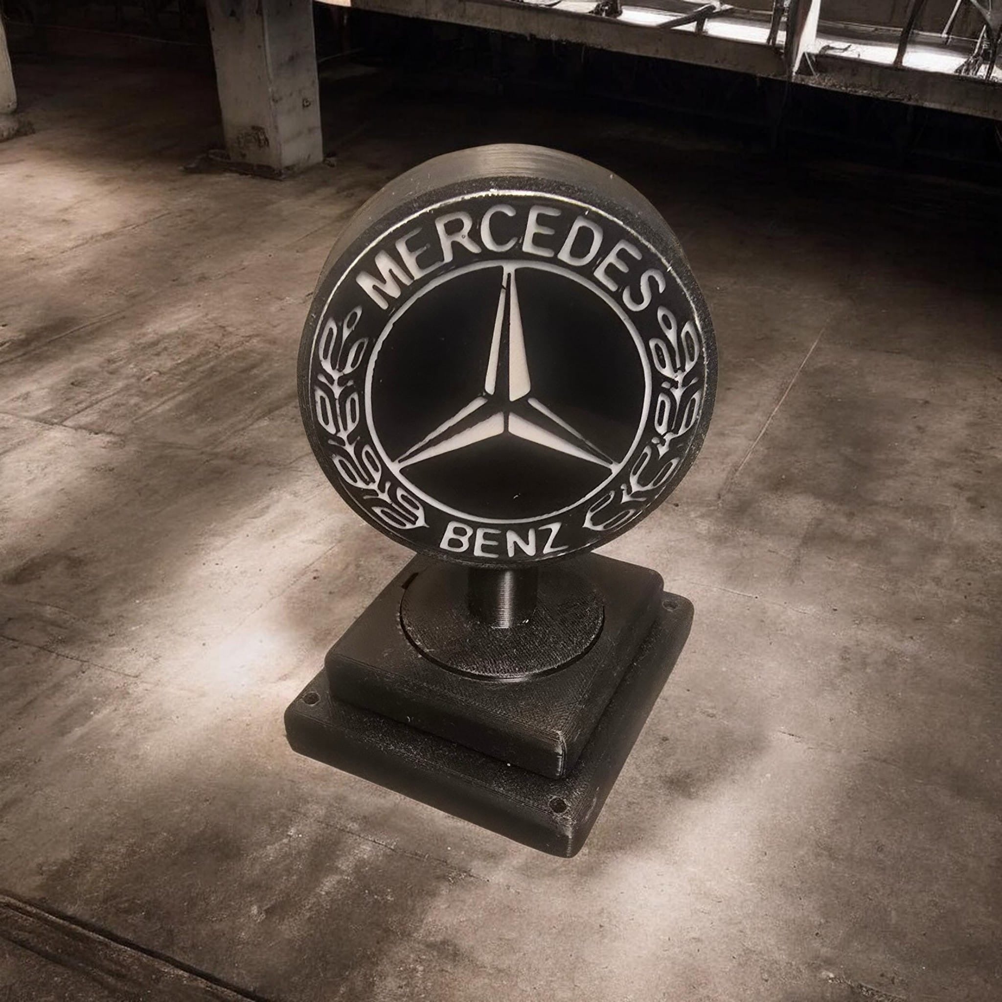 Mercedes Leuchtstern Lampe